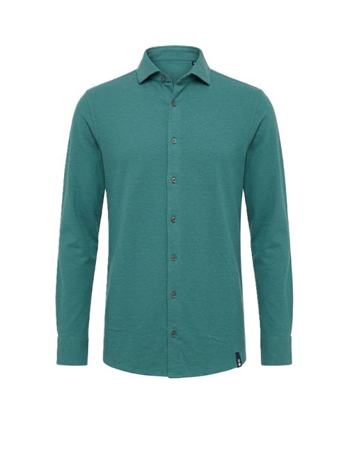 Camicia collo francese verde smeraldo Drumohr | DTL609435 DEEP TEAL